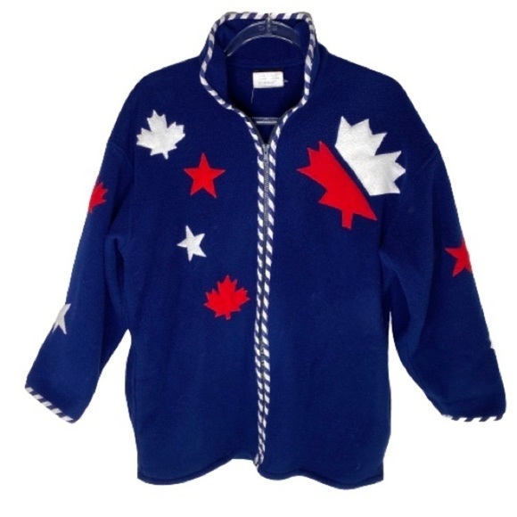Vintage Maple Leaf Fleece Uncommon Threads - Picture 1 of 9